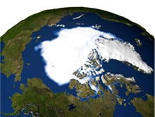 Eisfl&auml;che am Nordpol 2005